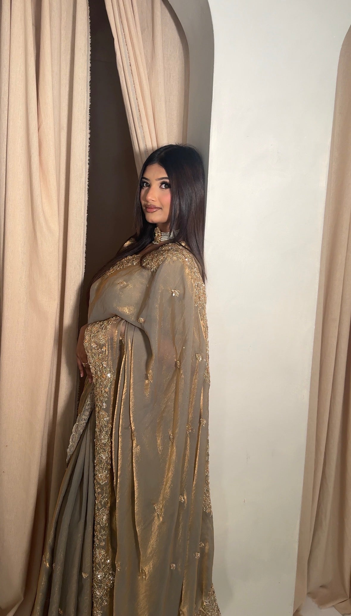 Premium Janan silk handwork saree