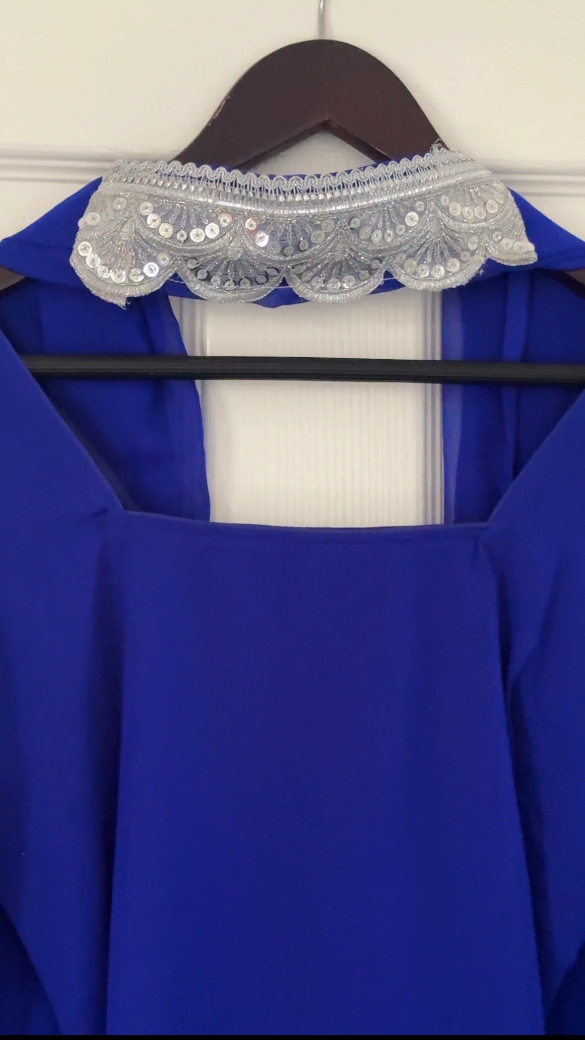 Anjali (blue- silver)