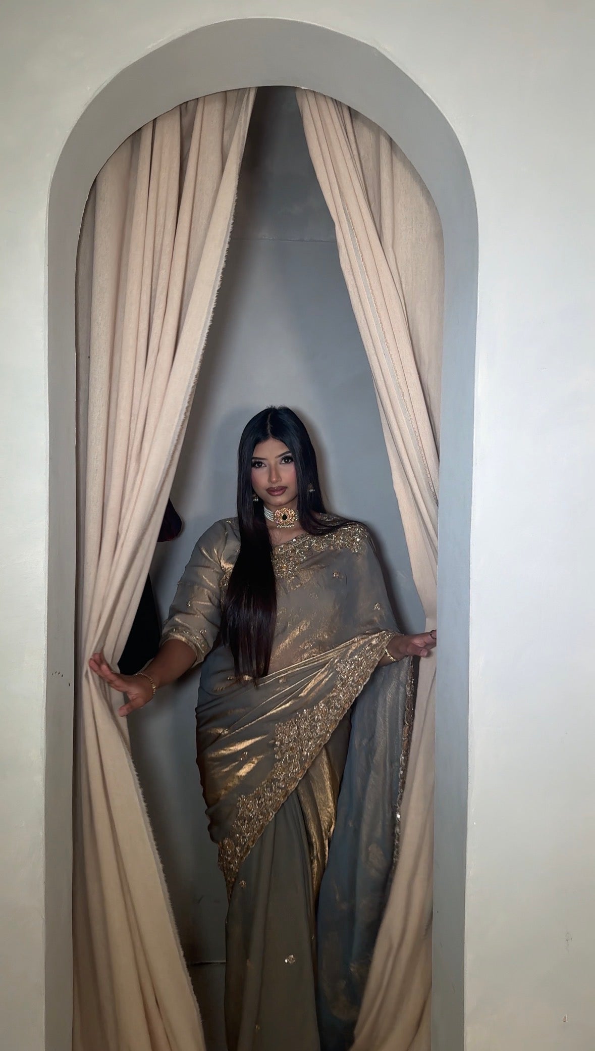 Premium Janan silk handwork saree