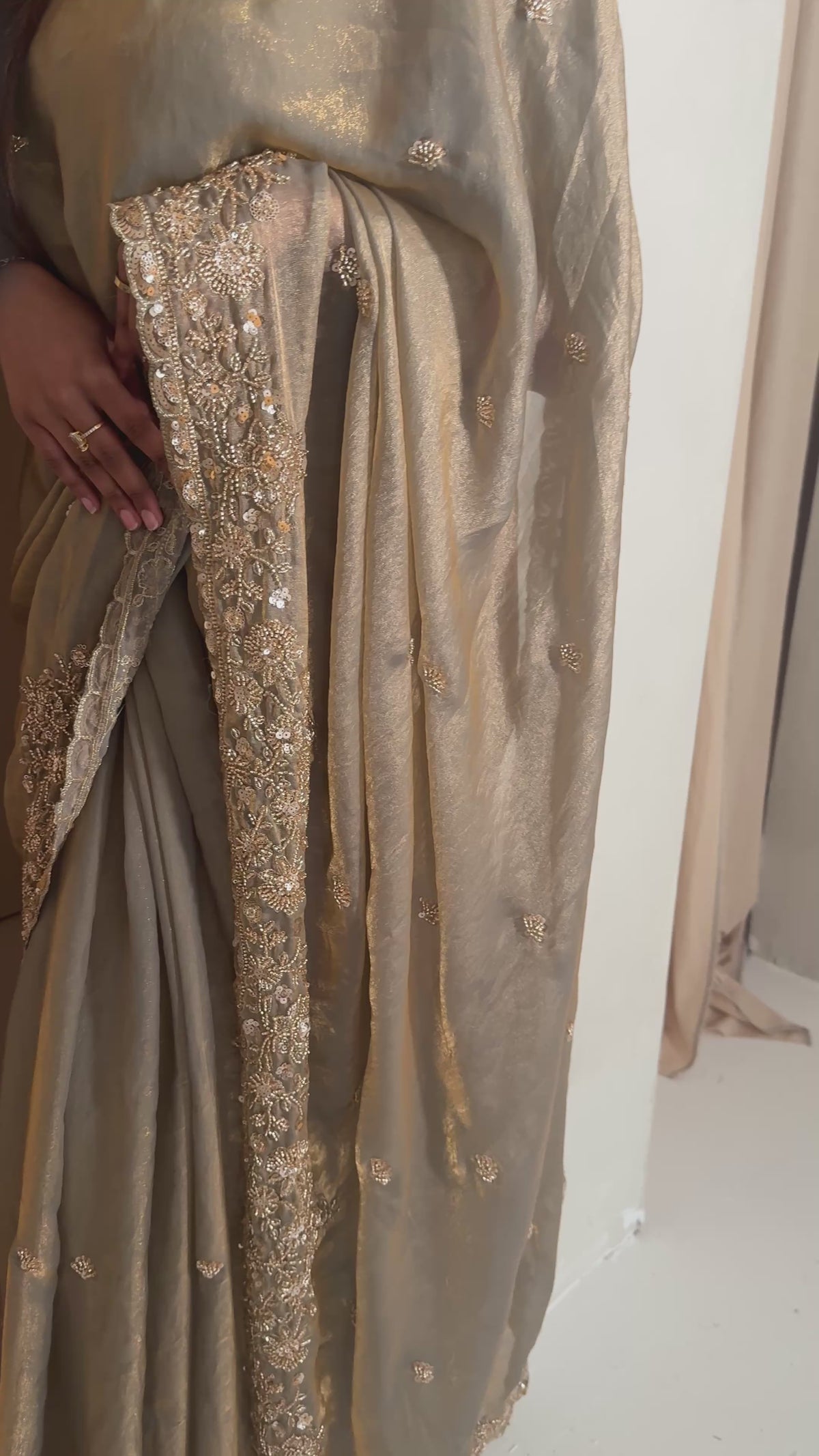 Premium Janan silk handwork saree